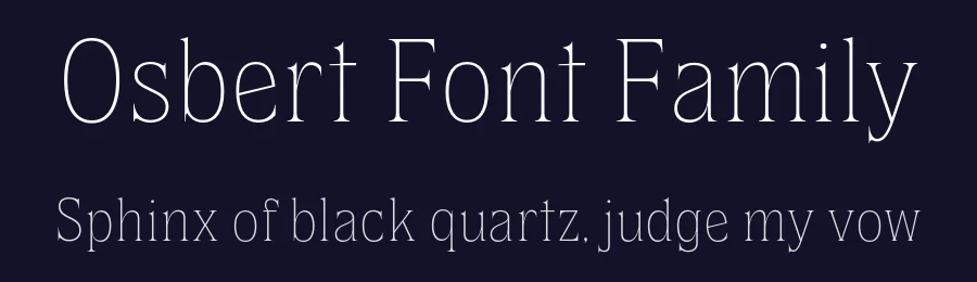 Osbert Font Family by Ilham Herry — Display Font — thumbnail 2