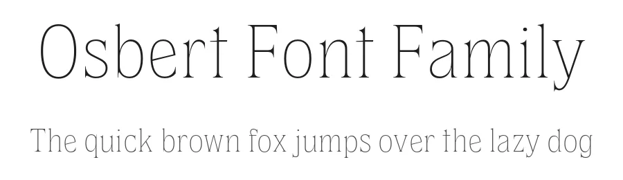 Osbert Font Family by Ilham Herry — Display Font
