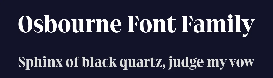 Osbourne Font Family by Latinotype — Serif Font — thumbnail 2