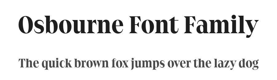 Osbourne Font Family by Latinotype — Serif Font