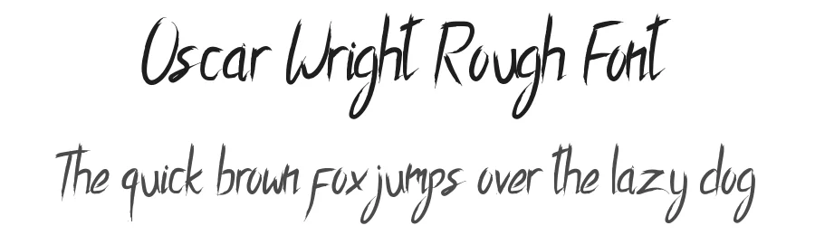 Oscar Wright Rough Font by edricstudio — Script Handwritten Font