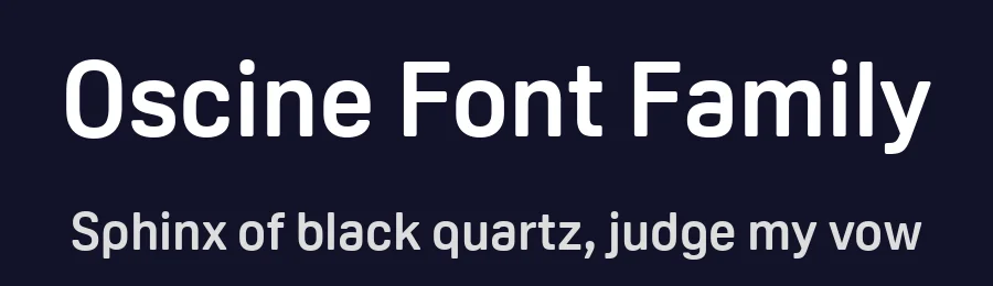 Oscine Font Family by daltonmaag — Sans Serif Font — thumbnail 2