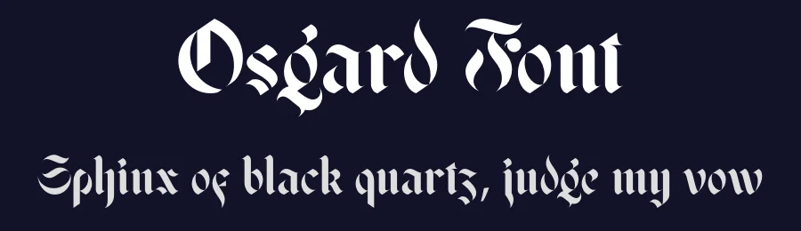Osgard Font by Anthony James — Display Font — thumbnail 2