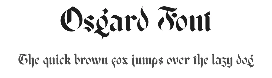 Osgard Font by Anthony James — Display Font