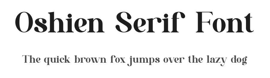 Oshien Serif Font by ErmediaStudio — Serif Font