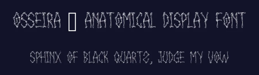 Osseira – Anatomical Display Font by idealistudio — Display Font — thumbnail 2