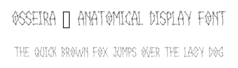 Osseira – Anatomical Display Font by idealistudio — Display Font