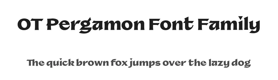 OT Pergamon Font Family by Pangram Pangram — Display Font