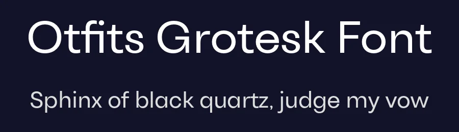 Otfits Grotesk Font by Oktnum Foundry — Sans Serif Font — thumbnail 2