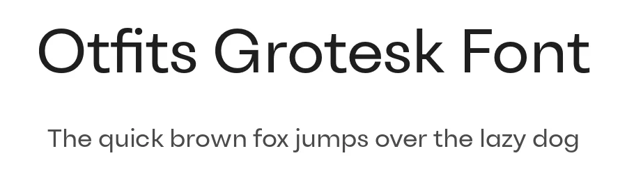 Otfits Grotesk Font by Oktnum Foundry — Sans Serif Font