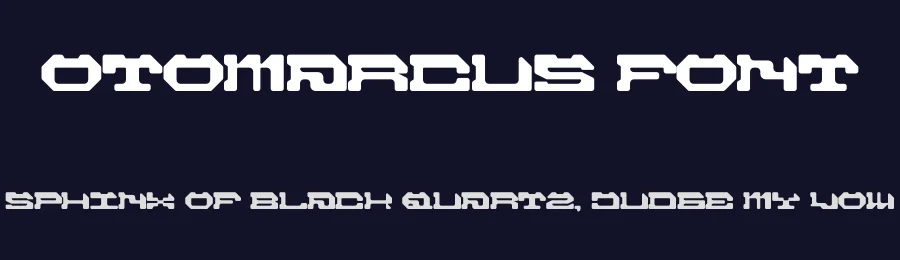 Otomarcus Font by Maiko Hatta — Display Font — thumbnail 2
