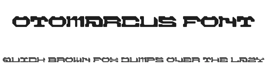 Otomarcus Font by Maiko Hatta — Display Font