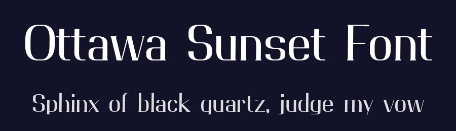 Ottawa Sunset Font by Roningermany22 — Decorative Font — thumbnail 2