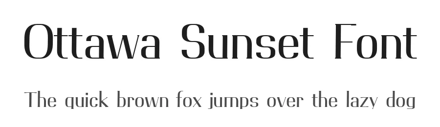 Ottawa Sunset Font by Roningermany22 β Decorative Font