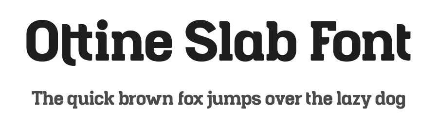 Ottine Slab Font by Ardyanatypes — Slab Serif Font