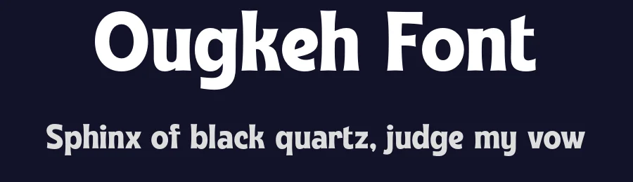 Ougkeh Font by Glowtype — Display Font — thumbnail 2