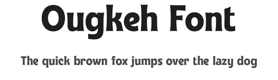 Ougkeh Font by Glowtype — Display Font