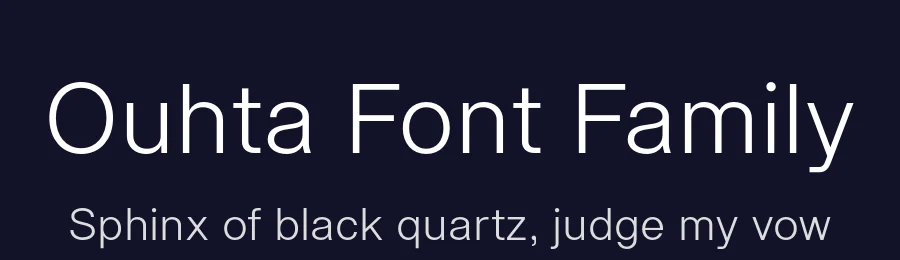 Ouhta Font Family by Punchform — Sans Serif Font — thumbnail 2