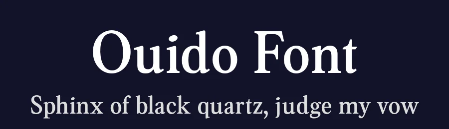 Ouido Font by Hanken Design Co. — Serif Font — thumbnail 2