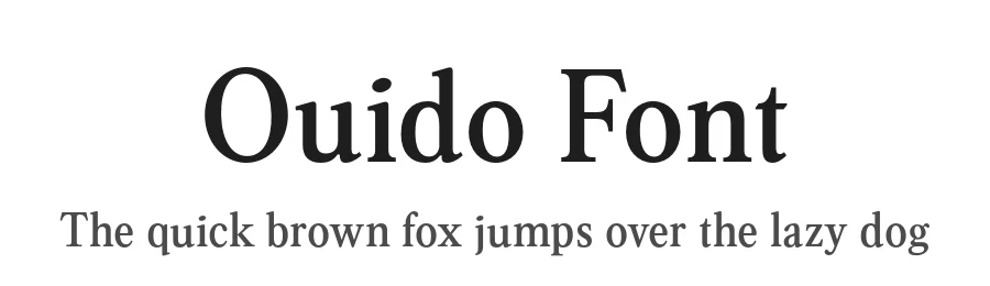 Ouido Font by Hanken Design Co. — Serif Font
