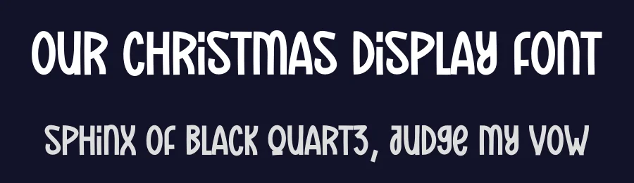 Our Christmas Display Font by creativeletter — Display Font — thumbnail 2