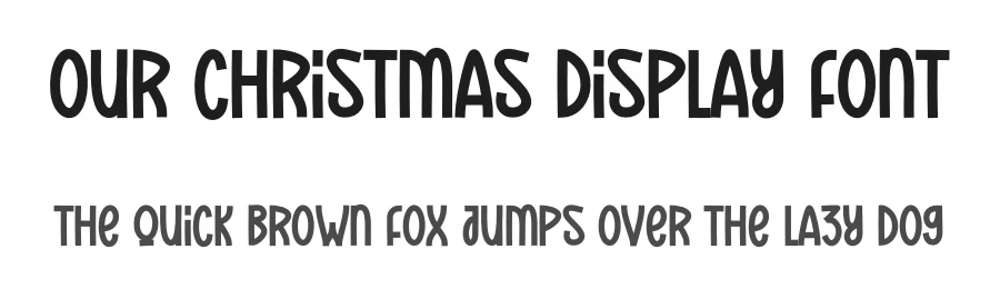 Our Christmas Display Font by creativeletter — Display Font