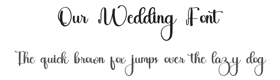 Our Wedding Font by inermediaSTUDIO — Script Handwritten Font