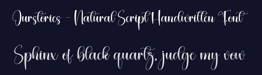 Ourstories – Natural Script Handwritten Font by creativeletter — Script Handwritten Font — thumbnail 2