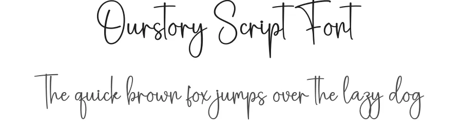 Ourstory Script Font by creativeletter — Script Handwritten Font