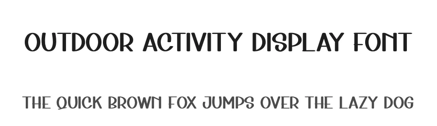 Outdoor Activity Display Font by andikastudio — Display Font