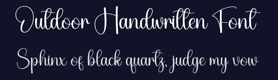 Outdoor Handwritten Font by creativeletter — Script Handwritten Font — thumbnail 2