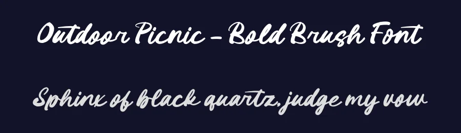 Outdoor Picnic – Bold Brush Font by letterenastudios — Script Handwritten Font — thumbnail 2