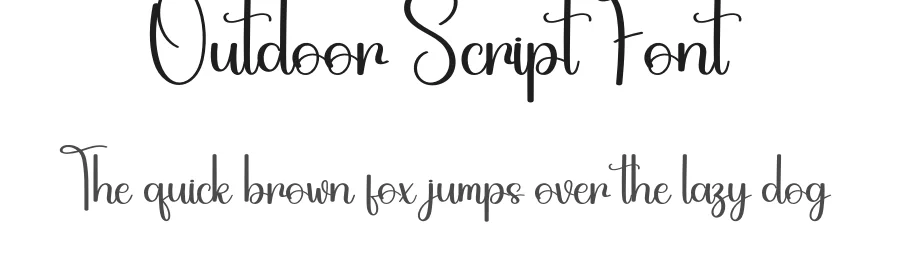 Outdoor Script Font by andikastudio — Script Handwritten Font