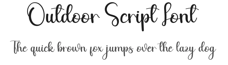 Outdoor Script Font by andikastudio — Script Handwritten Font
