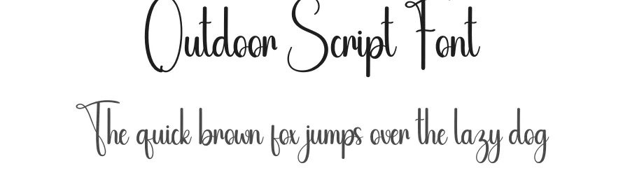 Outdoor Script Font by creativeletter — Script Handwritten Font