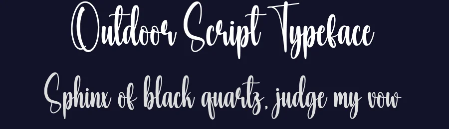 Outdoor Script Typeface by creativeletter — Script Handwritten Font — thumbnail 2