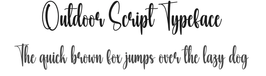 Outdoor Script Typeface by creativeletter — Script Handwritten Font