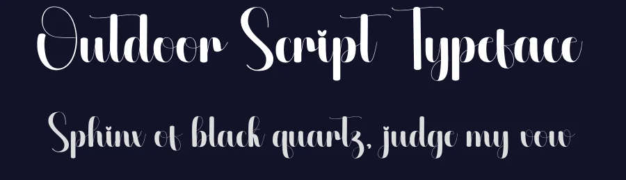 Outdoor Script Typeface by creativeletter — Script Handwritten Font — thumbnail 2