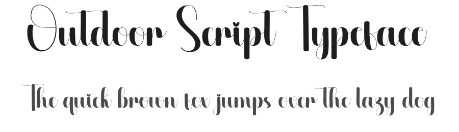 Outdoor Script Typeface by creativeletter — Script Handwritten Font