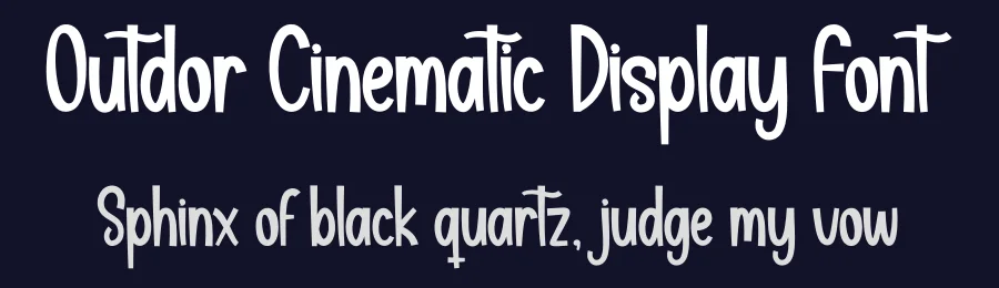 Outdor Cinematic Display Font by andikastudio — Display Font — thumbnail 2