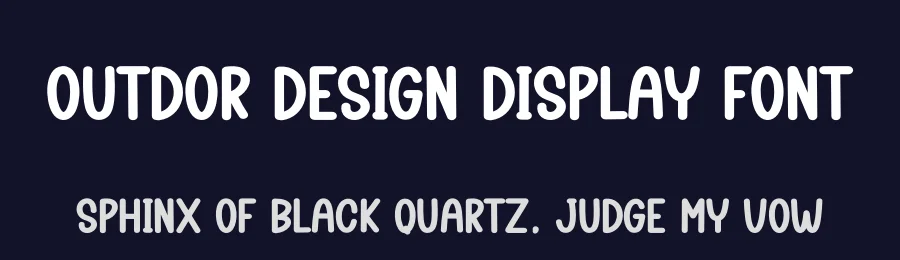 Outdor Design Display Font by creativeletter — Display Font — thumbnail 2