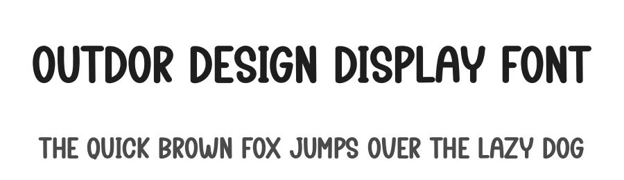 Outdor Design Display Font by creativeletter — Display Font