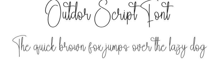Outdor Script Font by andikastudio — Script Handwritten Font