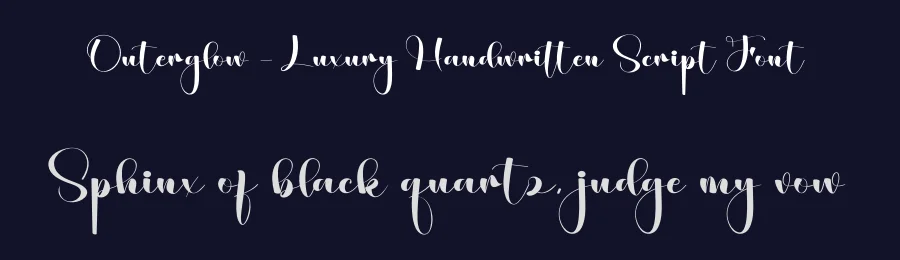 Outerglow – Luxury Handwritten Script Font by creativeletter — Script Handwritten Font — thumbnail 2