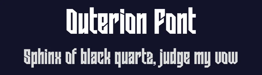 Outerion Font by Rantautype — Display Font — thumbnail 2