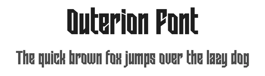 Outerion Font by Rantautype — Display Font