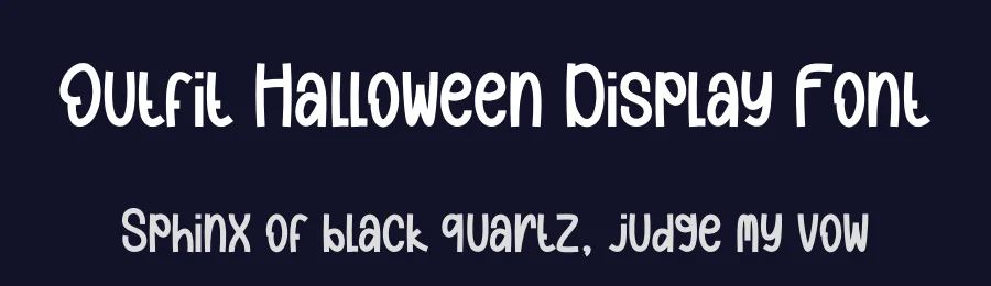 Outfit Halloween Display Font by andikastudio — Display Font — thumbnail 2