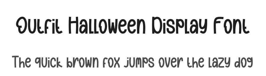Outfit Halloween Display Font by andikastudio — Display Font