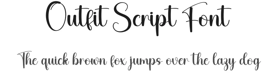 Outfit Script Font by creativeletter — Script Handwritten Font