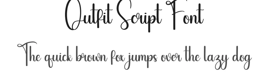 Outfit Script Font by creativeletter — Script Handwritten Font